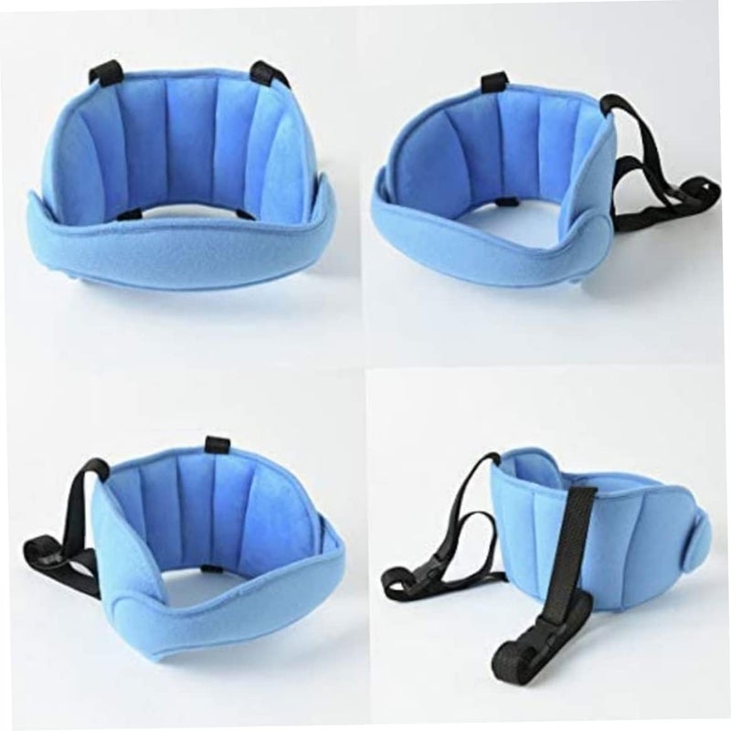 woobles Child Car Head Support, Car Seat Head Support Band Adjustable Child Neck Relief Pillow Safety Carseat Straps - Image 3